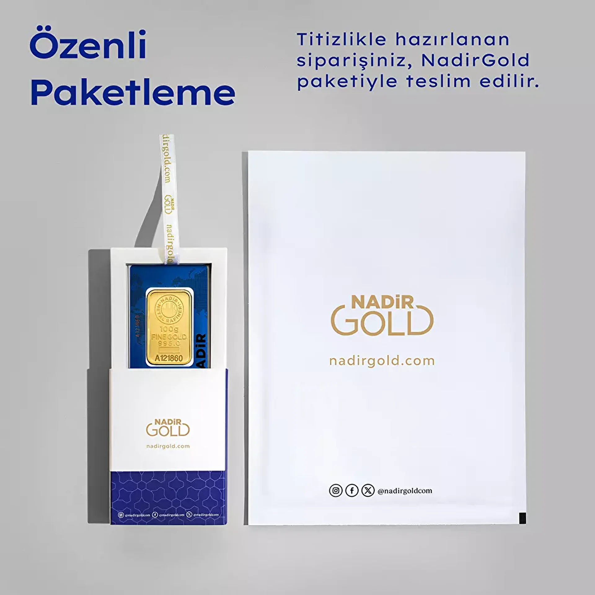 NadirGold 100 Gr Külçe Altın - 4