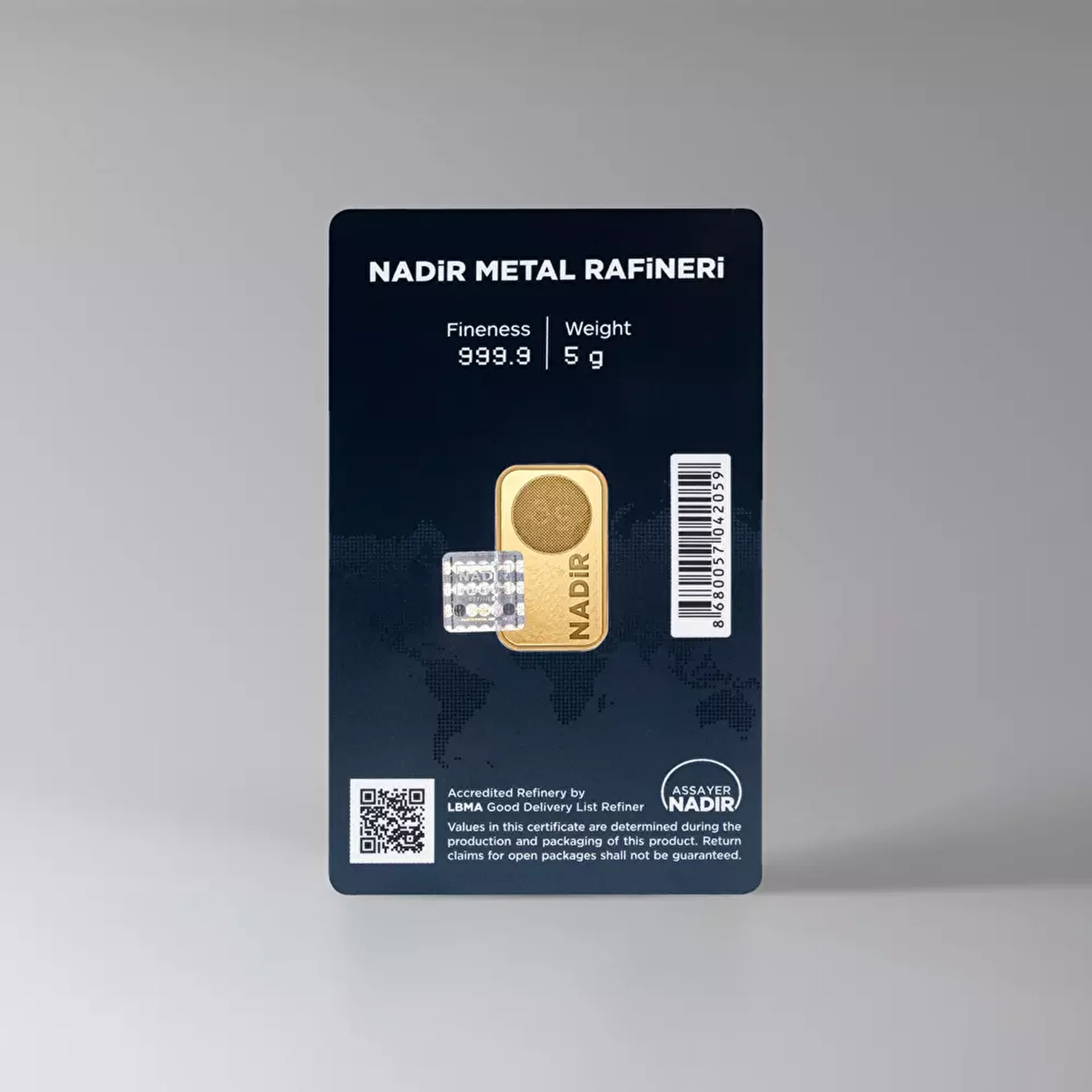 NadirGold 5 Gr Külçe Altın 999.9 - 2