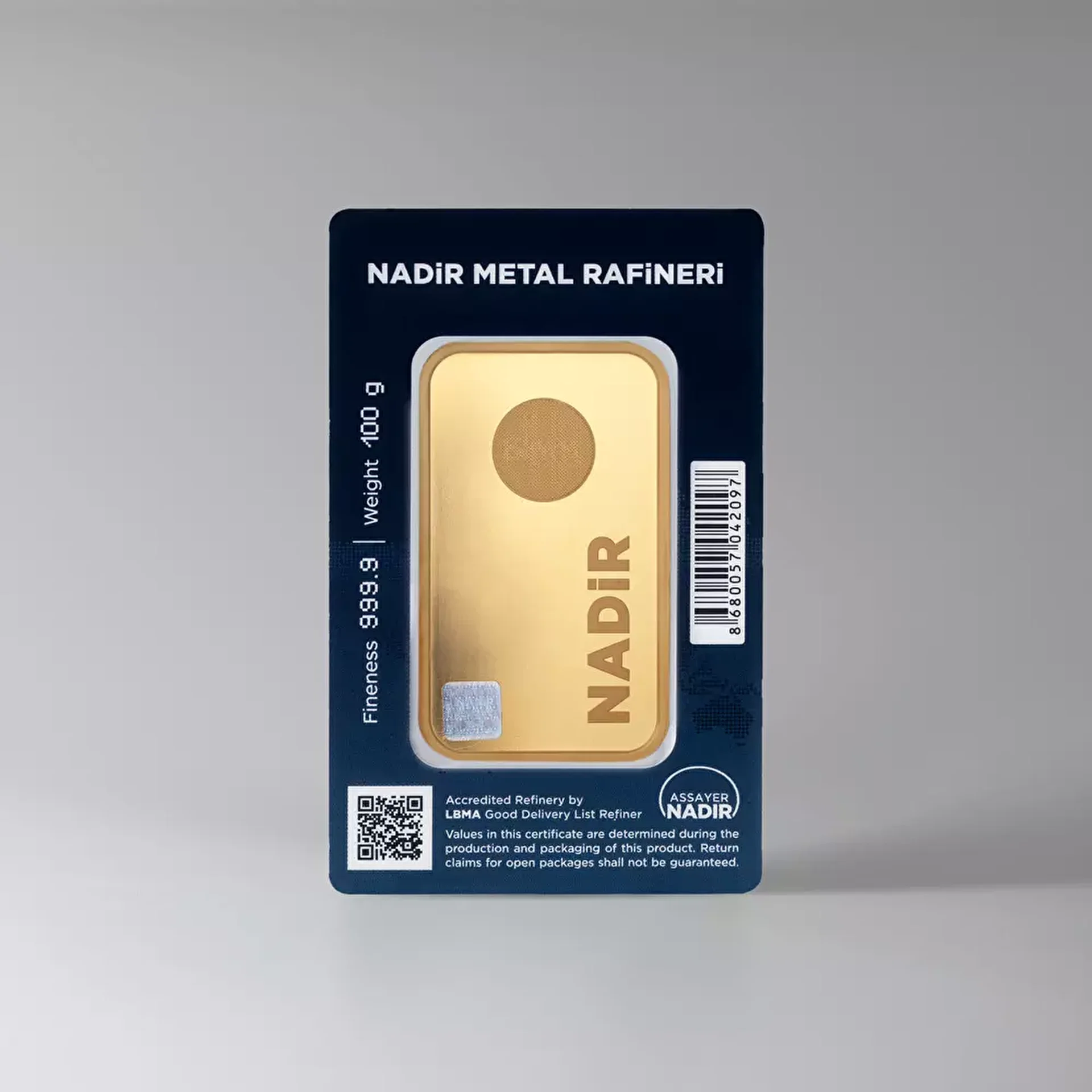 NadirGold 100 Gr Külçe Altın 999.9 - 2