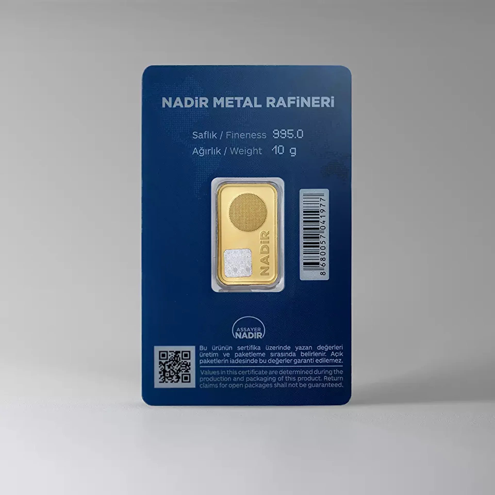 NadirGold 10 Gr Külçe Altın - 2