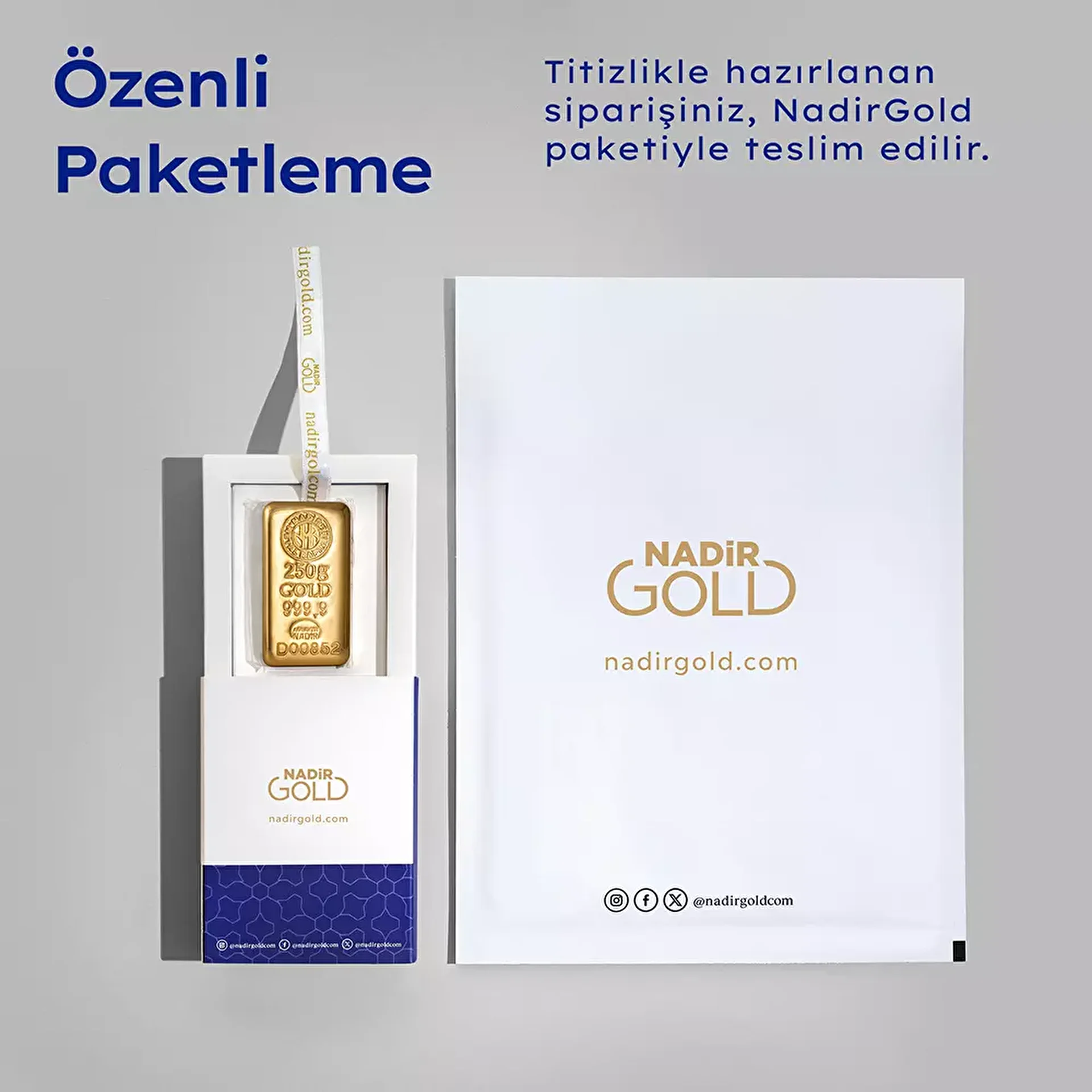 NadirGold 250 Gr Külçe Altın 999‚9 - 4