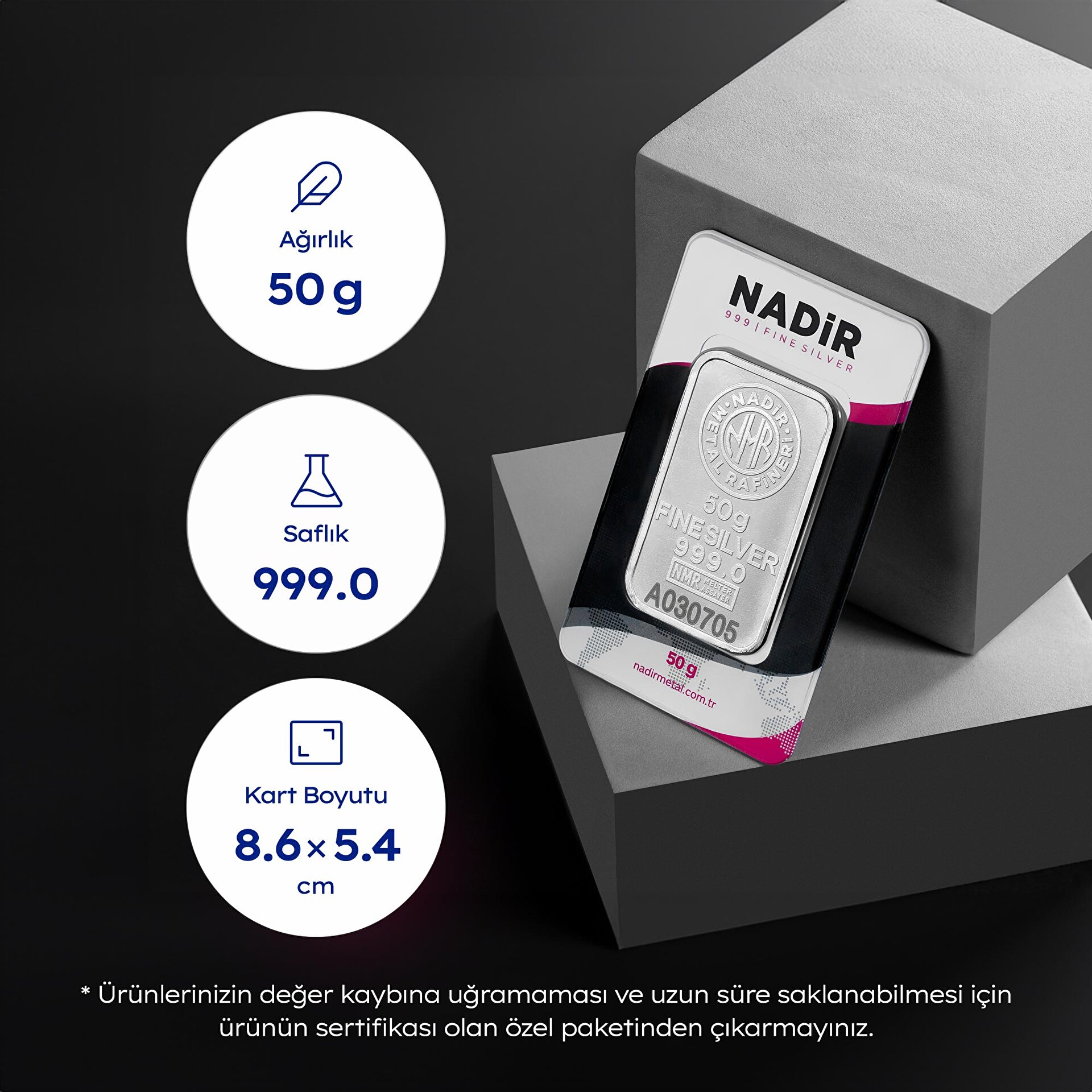 NadirGold 50 Gr Gümüş - 4