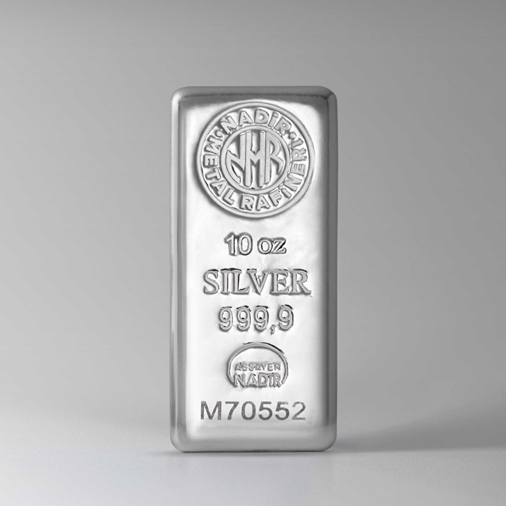 NadirGold 10 Oz Gümüş Külçe - 1