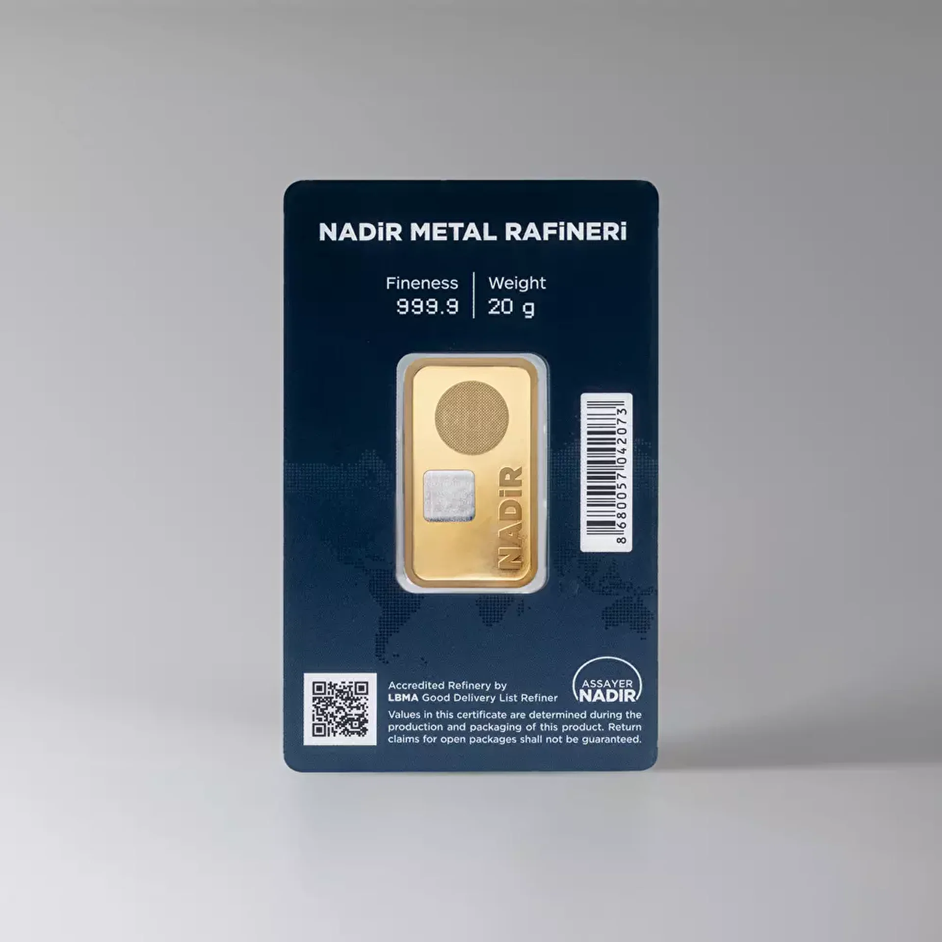 NadirGold 20 Gr Külçe Altın 999.9 - 2