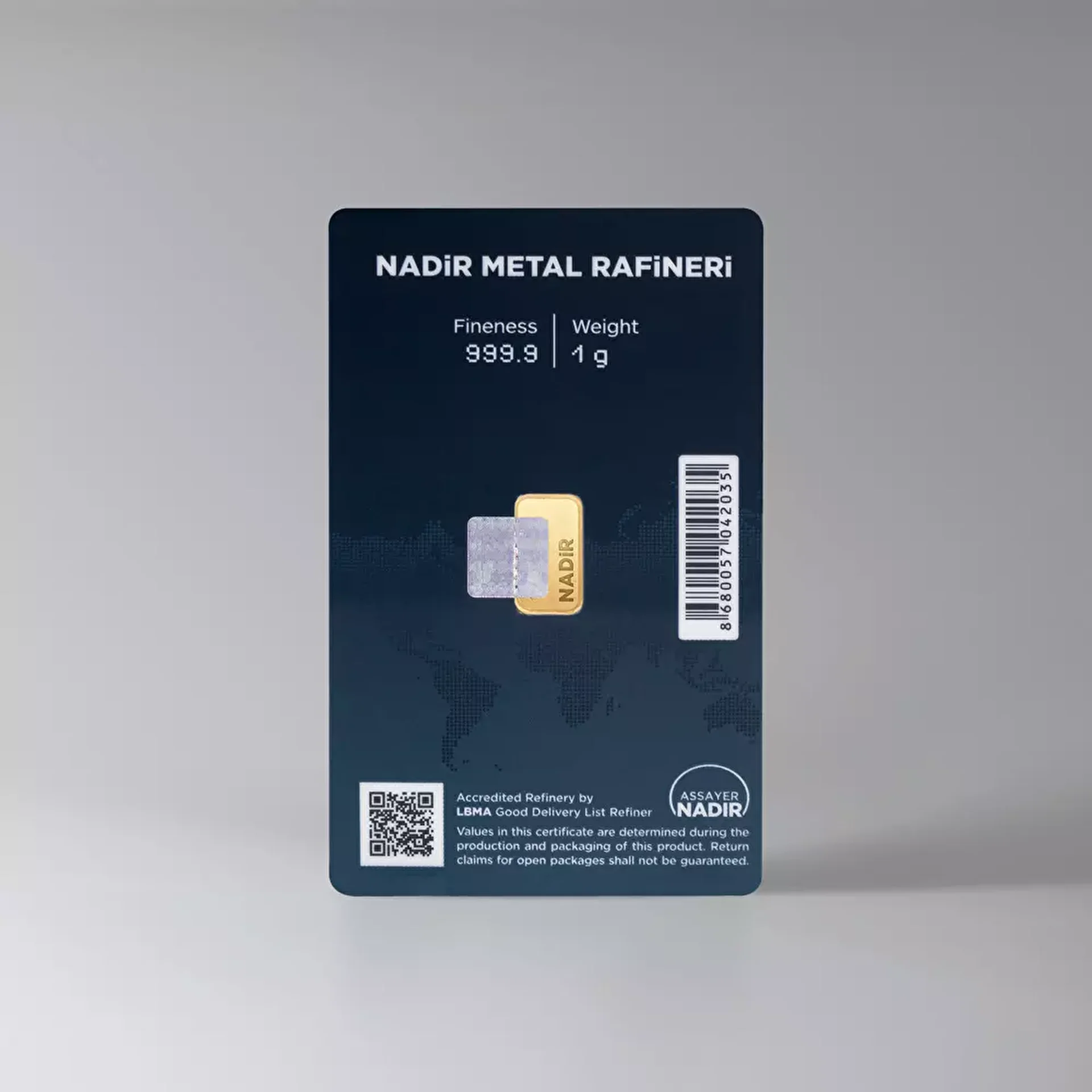 NadirGold 1 Gr Külçe Altın 999.9 - 2