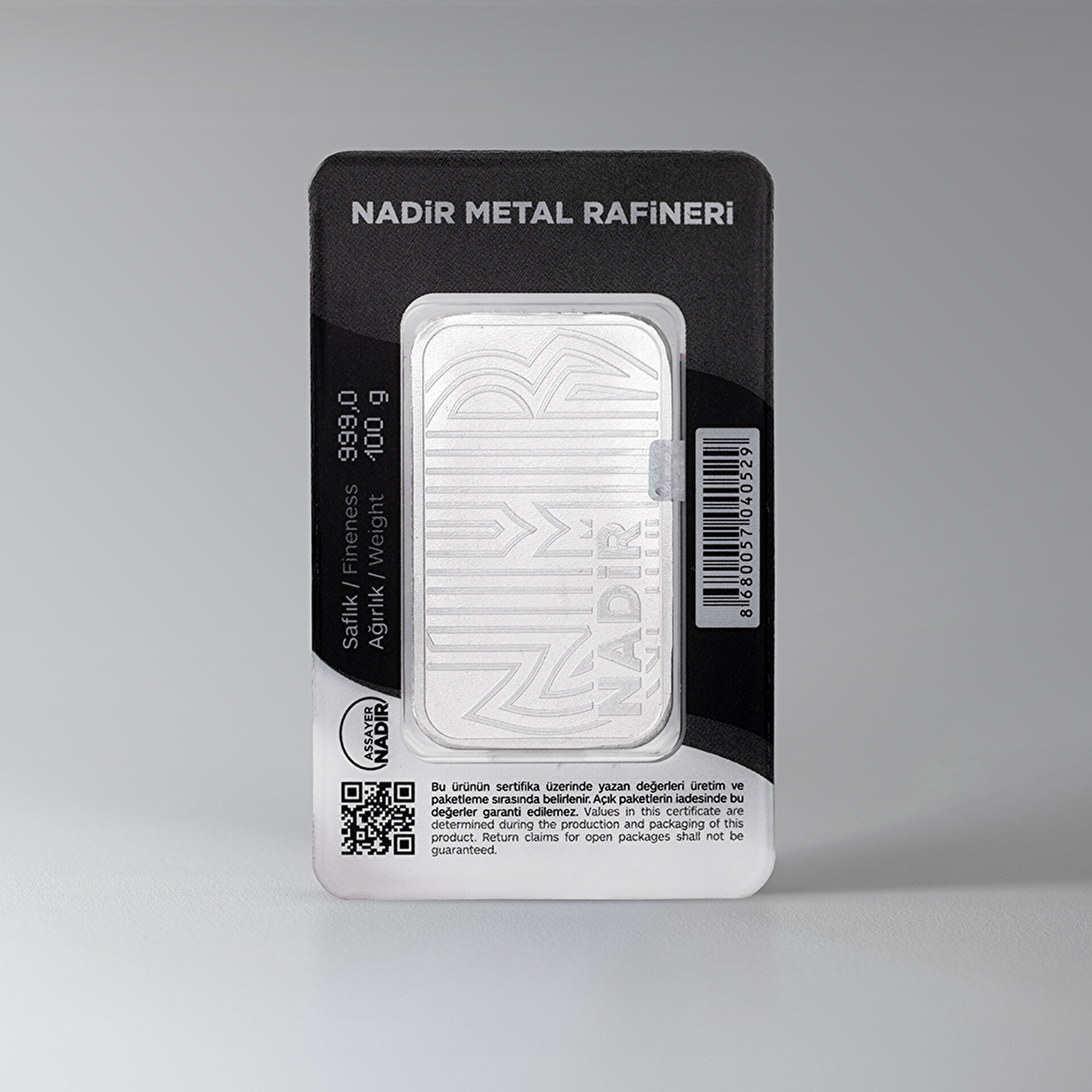 NadirGold 100 Gr Gümüş Külçe - 2