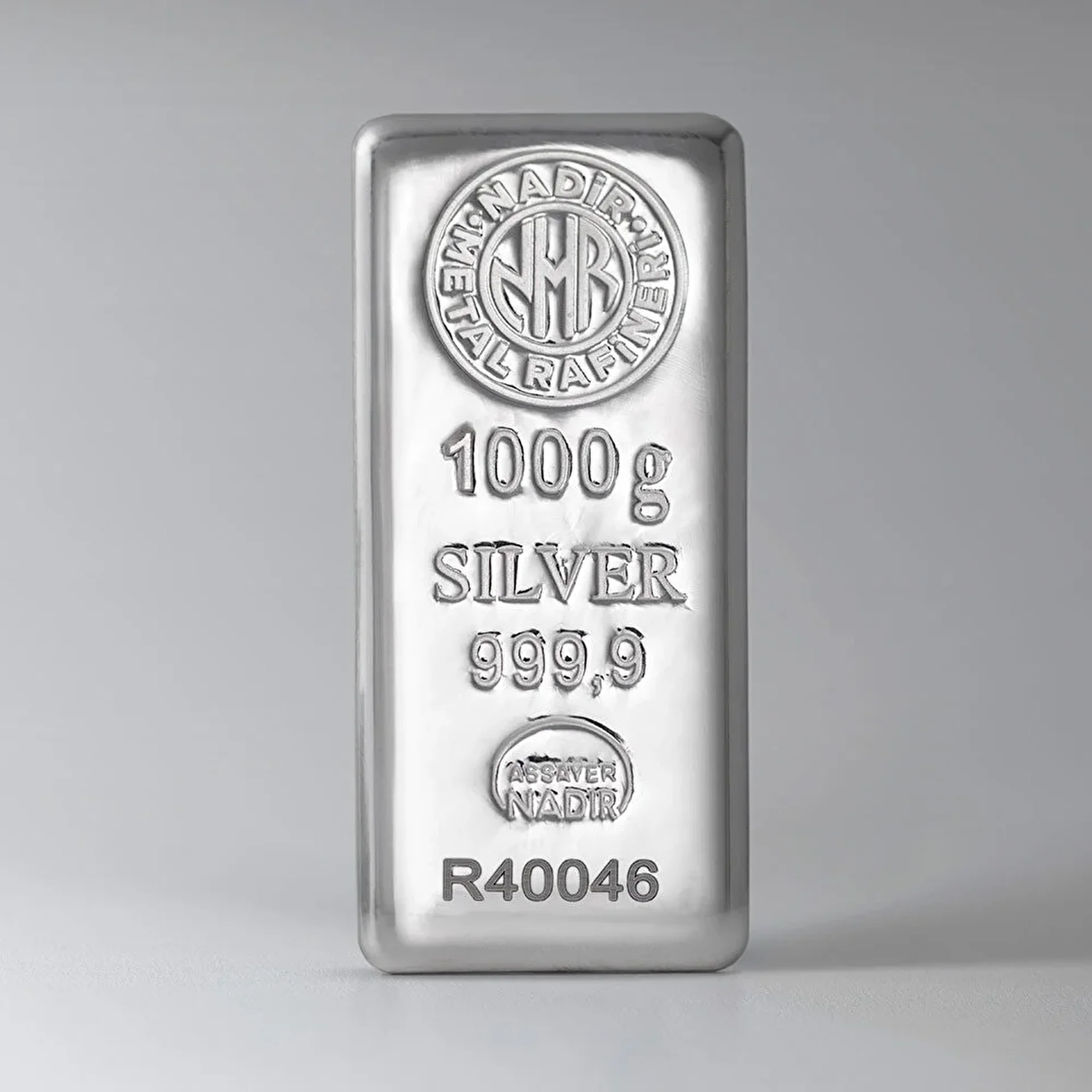 NadirGold 1000 Gr 999‚9 Gümüş Külçe - 1