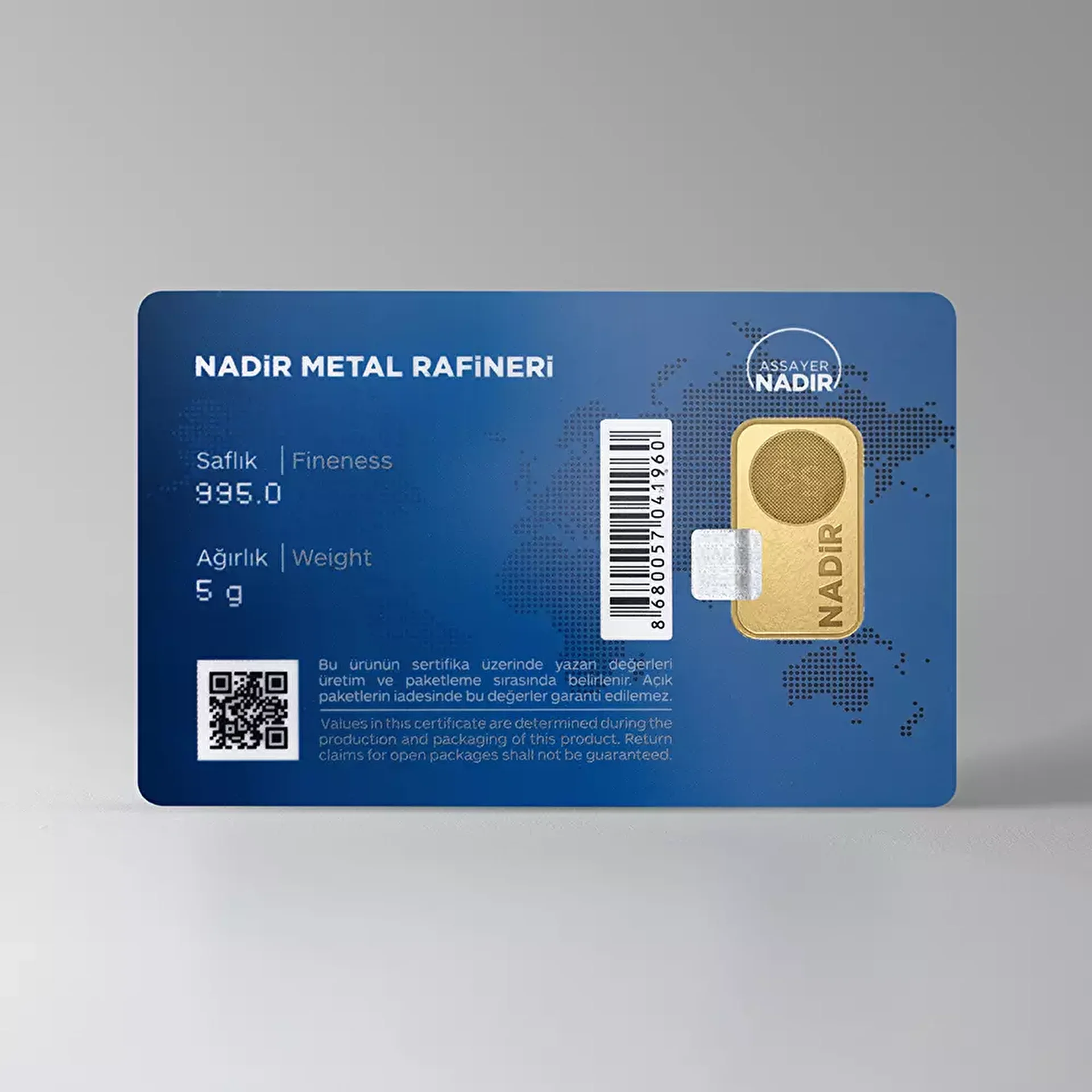 NadirGold 5 Gr Külçe Altın - 2