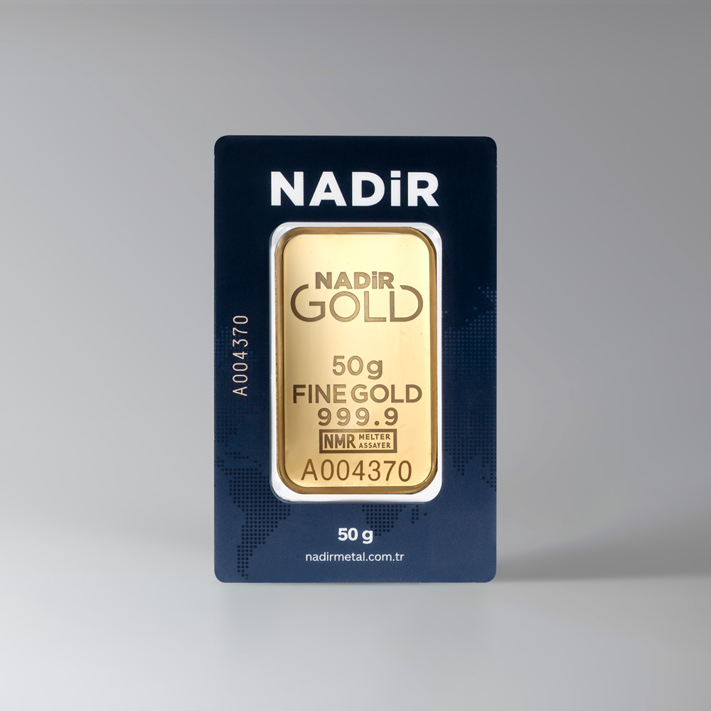 NadirGold 50 Gr Külçe Altın 999.9