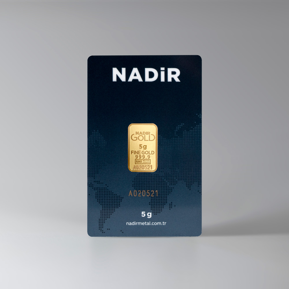 NadirGold 5 Gr Külçe Altın 999.9