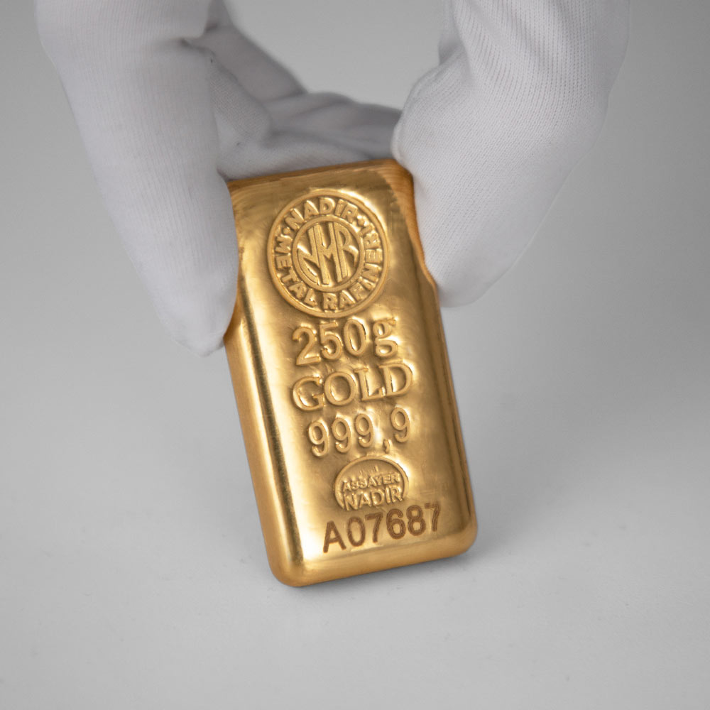NadirGold 250 Gr Külçe Altın 999‚9