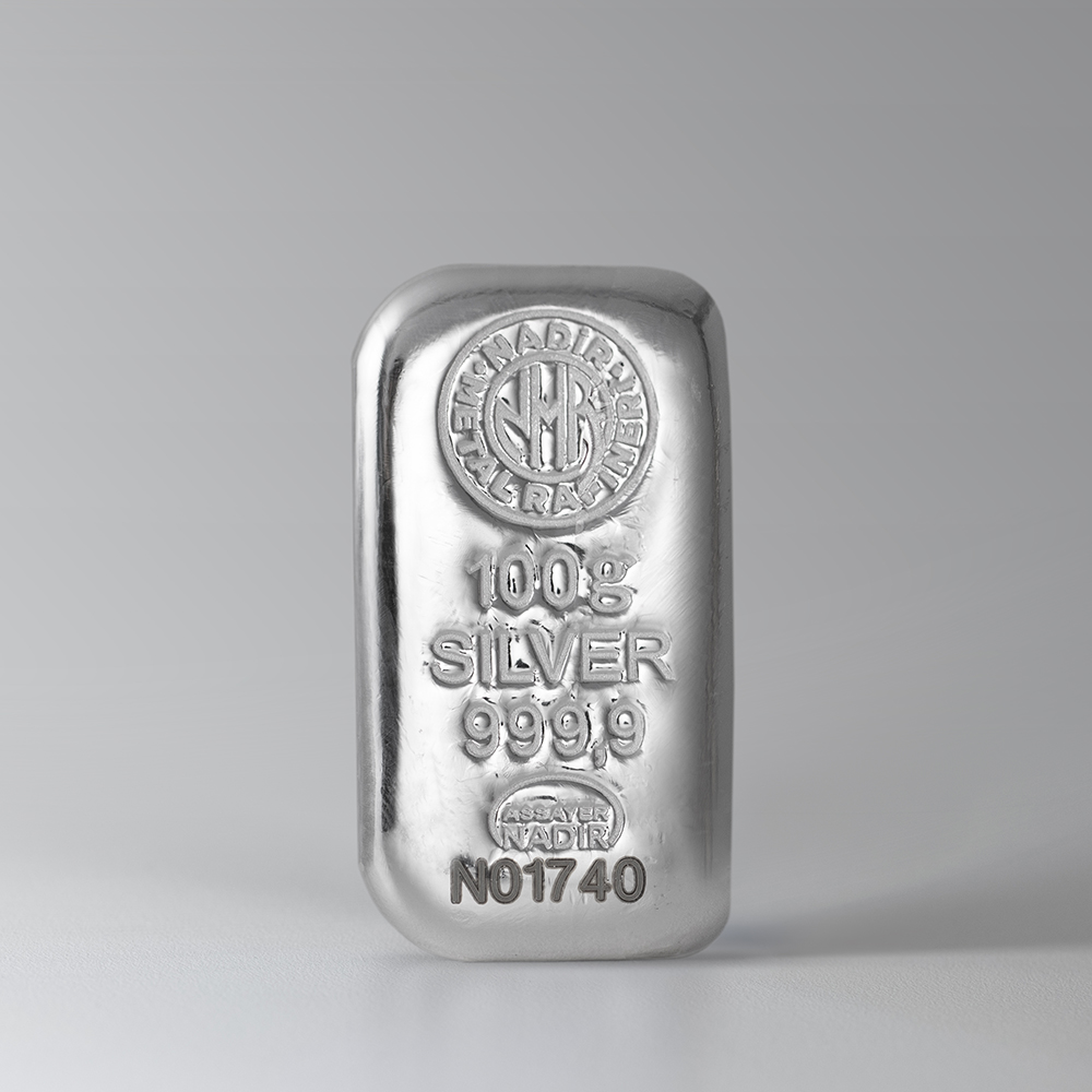 NadirGold 100 Gr Gümüş Külçe (Nostalji Seri)