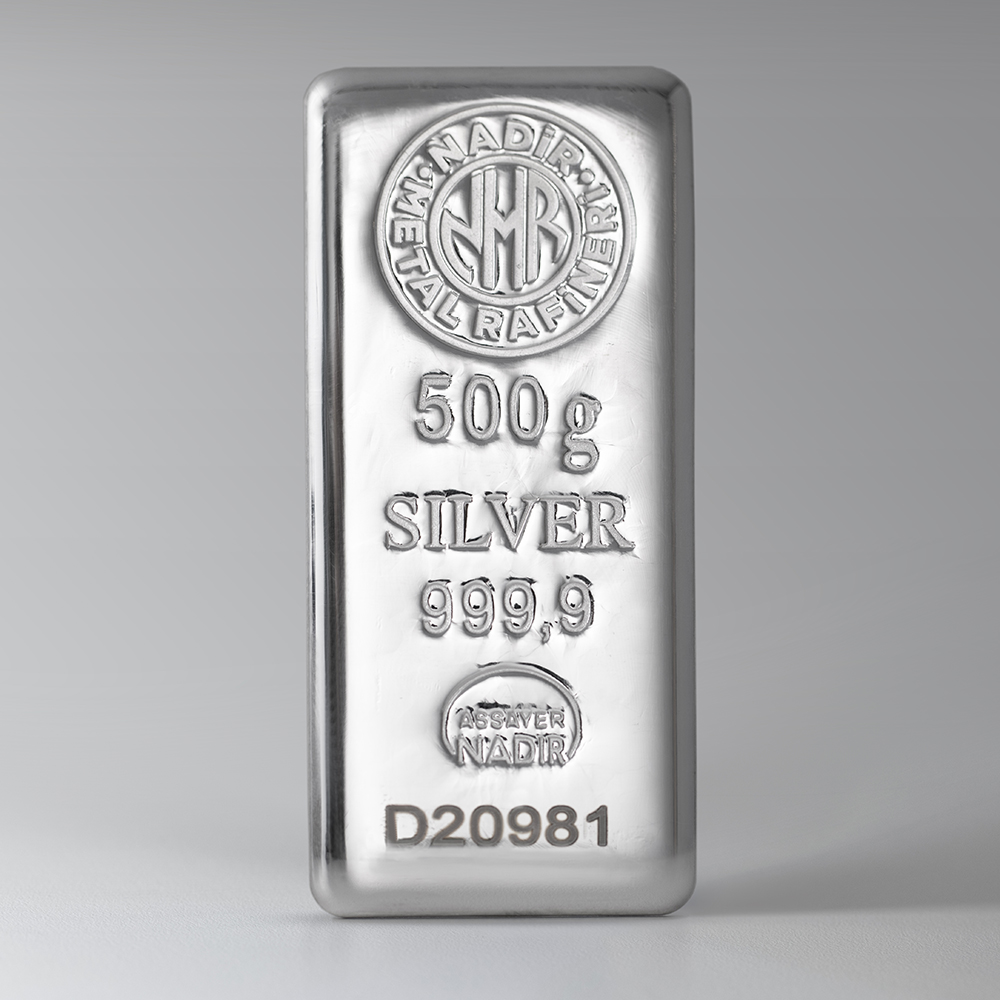NadirGold 500 Gr Gümüş Külçe
