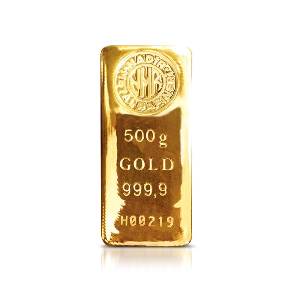 NadirGold 500 Gr Külçe Altın 999‚9